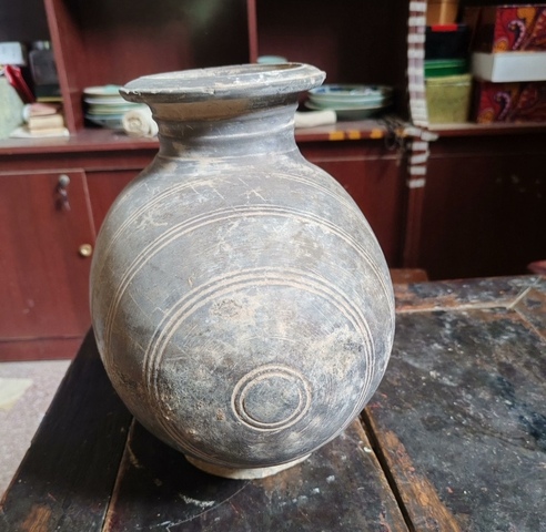 古玩陶瓷繭形壺真品鑒賞圖
