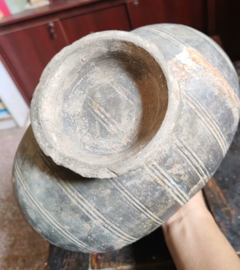 古玩陶瓷繭形壺真品鑒賞圖