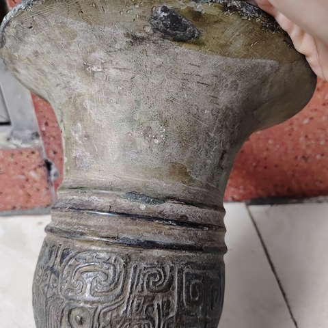 古玩銅器銅尊真品鑒賞圖