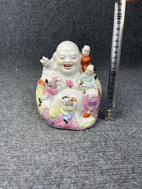 古玩陶瓷粉彩五子佛真品鑒賞圖
