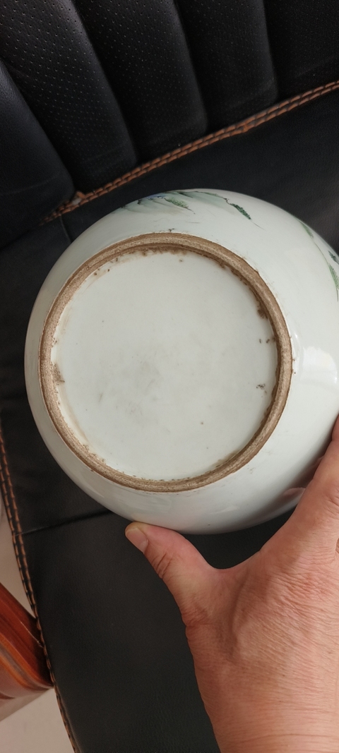 古玩陶瓷人物紋西瓜罐真品鑒賞圖