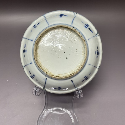 古玩陶瓷明萬歷葫蘆紋青花盤拍賣,當前價格1760元