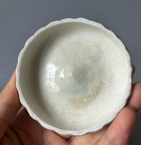 古玩陶瓷湖田窯青白釉粉盒真品鑒賞圖