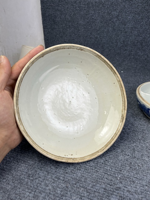 古玩陶瓷外花卉紋內五福捧壽紋調色蓋盒真品鑒賞圖