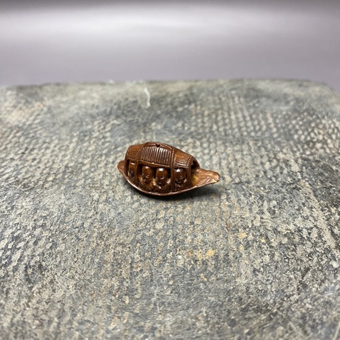 古玩陶瓷橄欖核舟記真品鑒賞圖