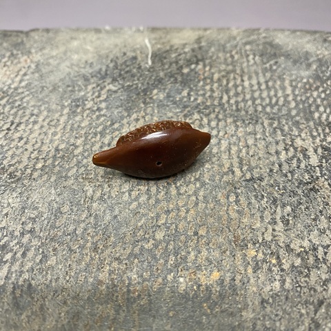 古玩陶瓷橄欖核舟記真品鑒賞圖