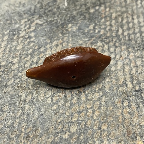 古玩陶瓷橄欖核舟記真品鑒賞圖