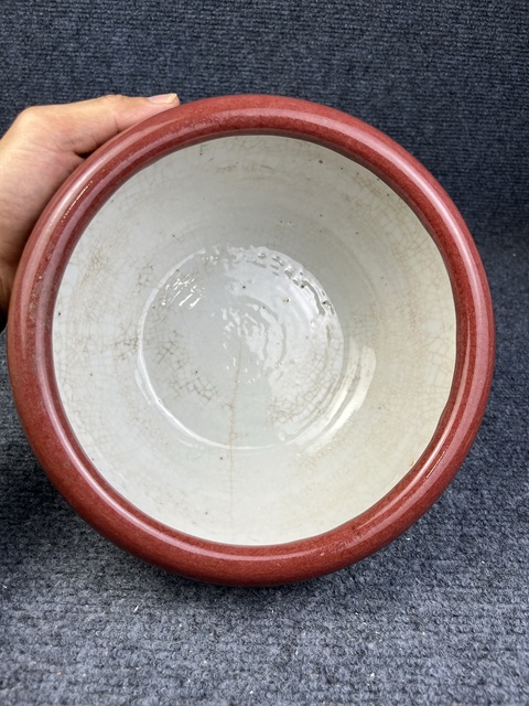 古玩陶瓷紅釉香爐真品鑒賞圖