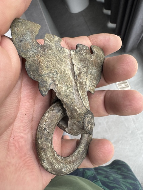 古玩銅器銅鋪首真品鑒賞圖