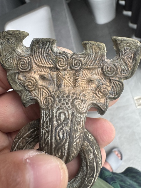 古玩銅器銅鋪首真品鑒賞圖