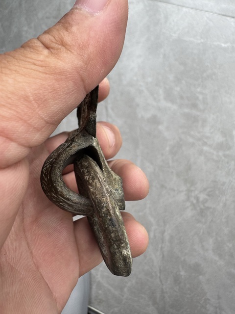 古玩銅器銅鋪首真品鑒賞圖