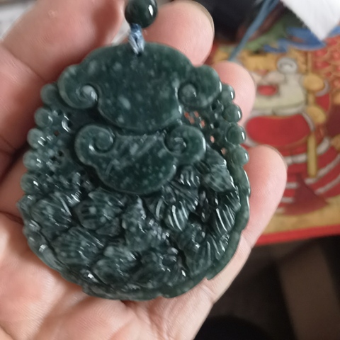 古玩玉器翡翠雕“鳳凰牌”真品鑒賞圖