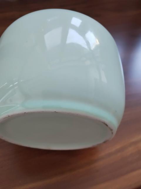 古玩陶瓷翠青釉圍棋罐真品鑒賞圖