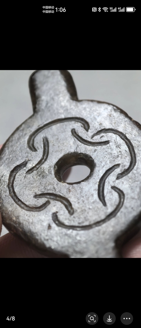 古玩玉器仿古做舊玉璧真品鑒賞圖