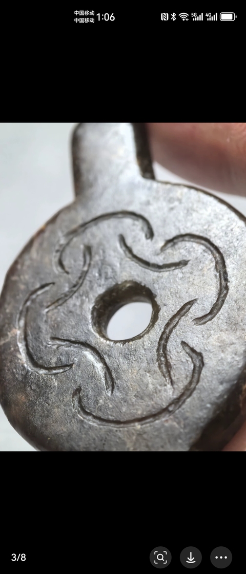 古玩玉器仿古做舊玉璧真品鑒賞圖
