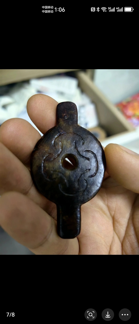 古玩玉器仿古做舊玉璧真品鑒賞圖