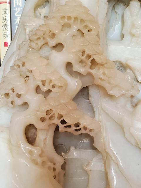 古玩玉器白玉山子真品鑒賞圖