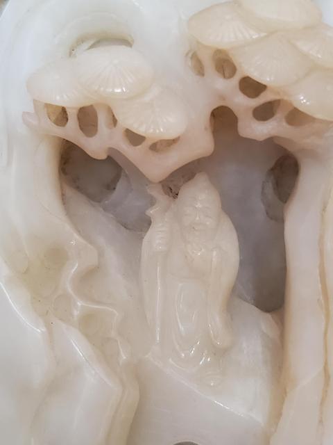 古玩玉器白玉山子真品鑒賞圖