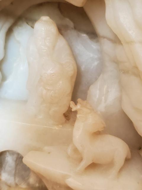 古玩玉器白玉山子真品鑒賞圖
