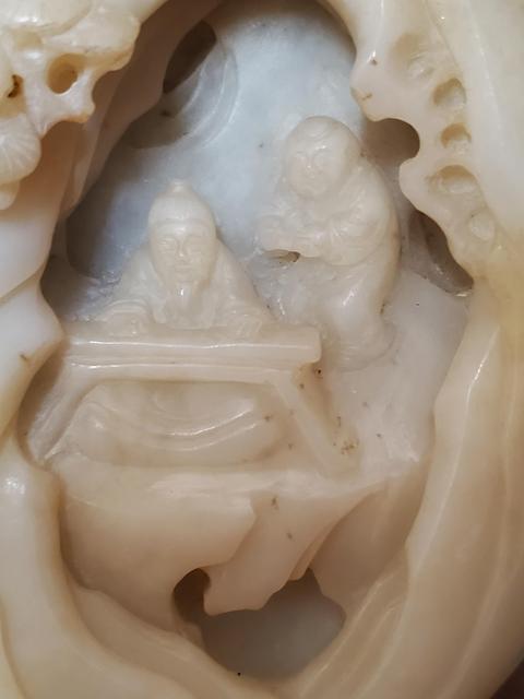 古玩玉器白玉山子真品鑒賞圖