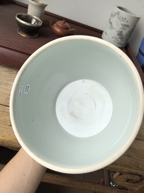 古玩陶瓷粉彩福壽紋粥罐真品鑒賞圖