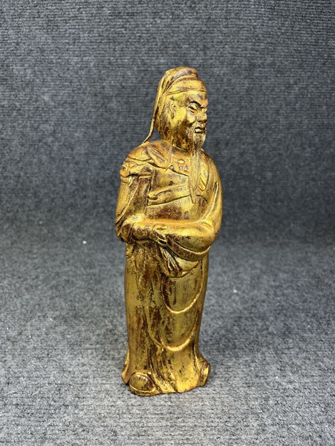 古玩雜項(xiàng)木雕關(guān)公像真品鑒賞圖