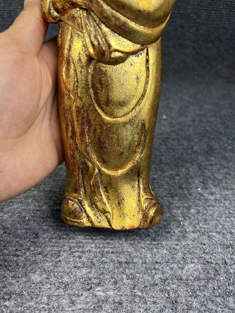 古玩雜項(xiàng)木雕關(guān)公像真品鑒賞圖