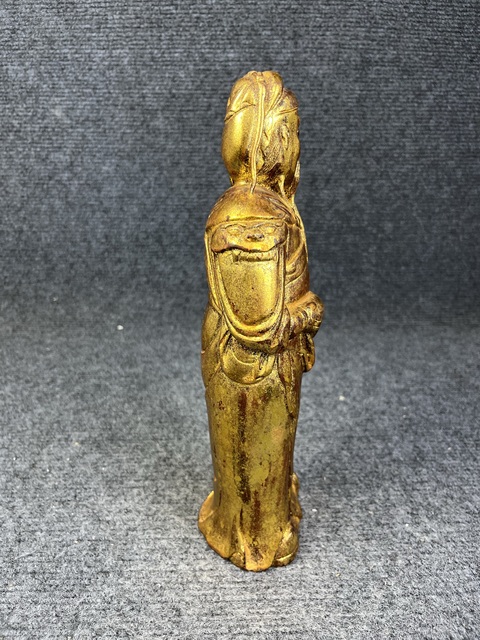 古玩雜項(xiàng)木雕關(guān)公像真品鑒賞圖