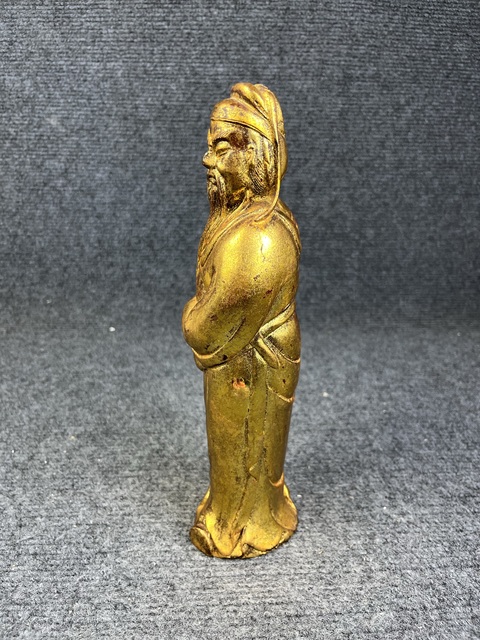 古玩雜項(xiàng)木雕關(guān)公像真品鑒賞圖