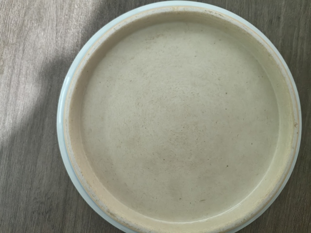 古玩陶瓷青花草龍紋瓷盤底座真品鑒賞圖