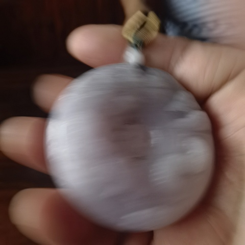 古玩玉器天然翡翠雕“龍紋牌”真品鑒賞圖