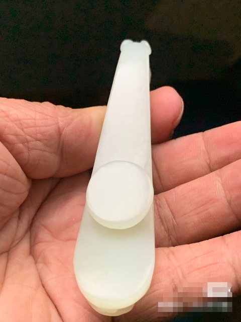 古玩玉器和田玉雕“蒼龍教子”帶鉤真品鑒賞圖
