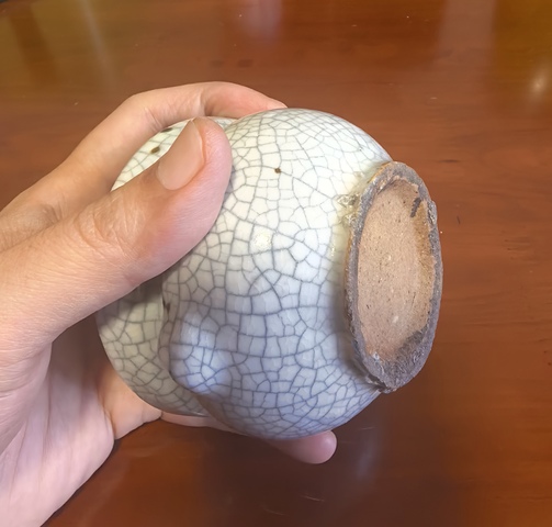 古玩陶瓷哥釉香爐真品鑒賞圖