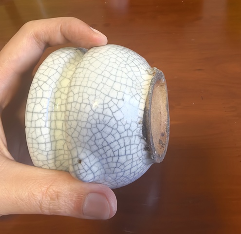古玩陶瓷哥釉香爐真品鑒賞圖