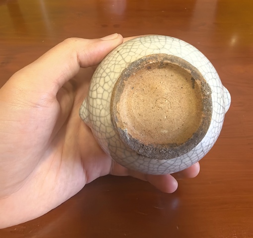 古玩陶瓷哥釉香爐真品鑒賞圖