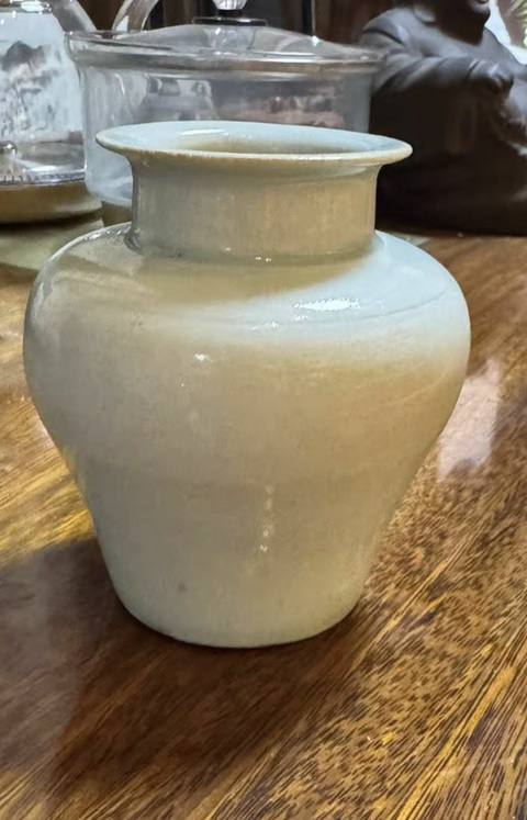 古玩陶瓷青白釉罐真品鑒賞圖