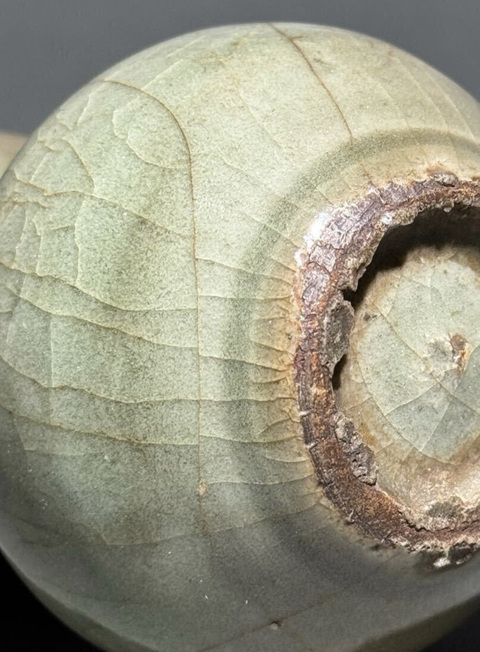 古玩陶瓷龍泉葫蘆瓶真品鑒賞圖