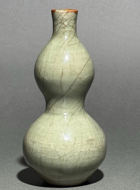 古玩陶瓷龍泉葫蘆瓶真品鑒賞圖