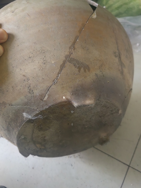 古玩陶瓷青釉瓿真品鑒賞圖
