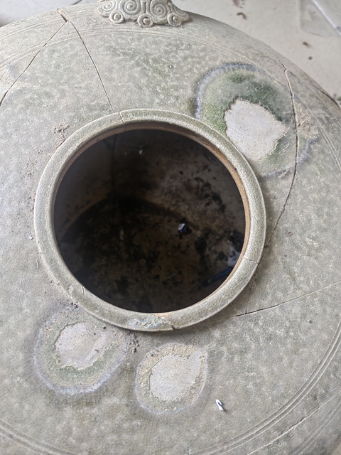 古玩陶瓷青釉瓿真品鑒賞圖