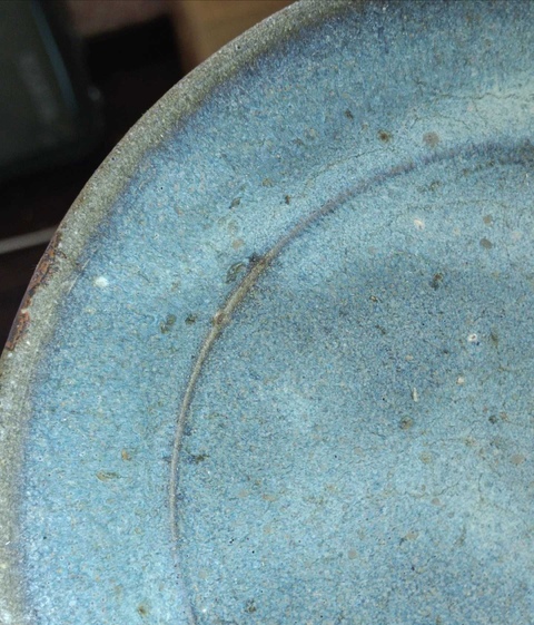 古玩陶瓷元代鈞窯盤真品鑒賞圖