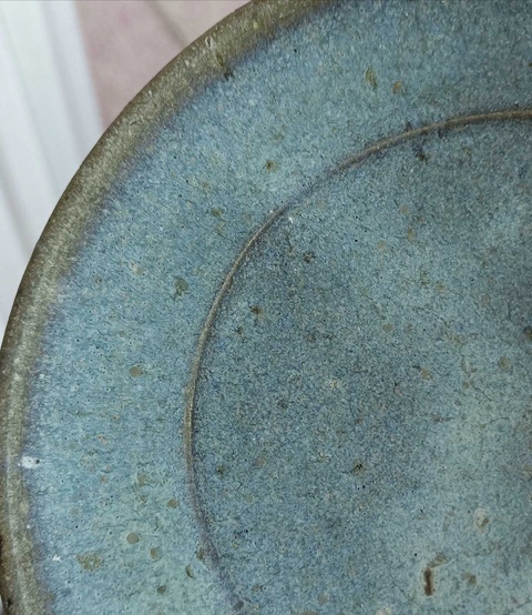 古玩陶瓷元代鈞窯盤真品鑒賞圖