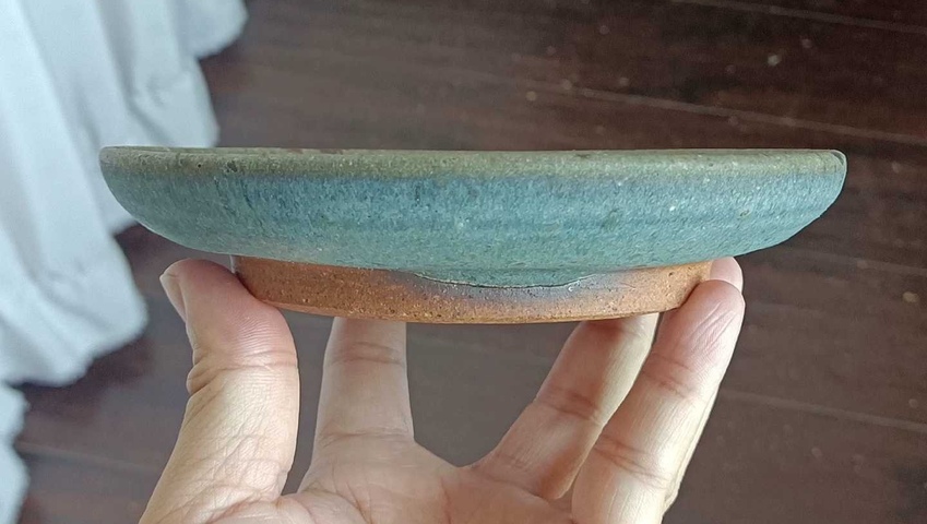 古玩陶瓷元代鈞窯盤真品鑒賞圖