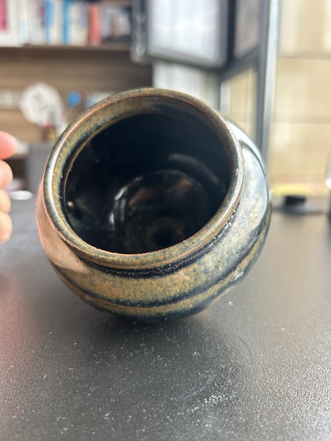 古玩陶瓷金元耀州窯兔毫釉茶入(茶器)拍賣,當前價格276元