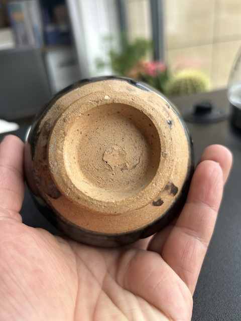 古玩陶瓷金元耀州窯兔毫釉茶入(茶器)拍賣,當前價格276元