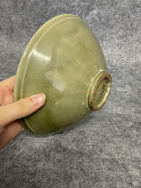 古玩陶瓷耀州窯刻花大碗真品鑒賞圖