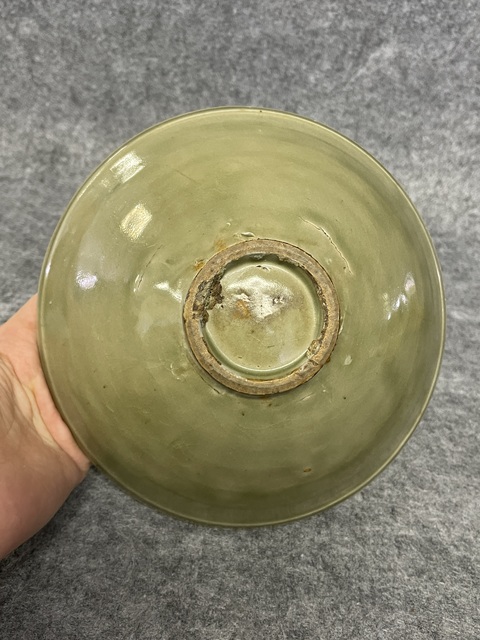 古玩陶瓷耀州窯刻花大碗真品鑒賞圖