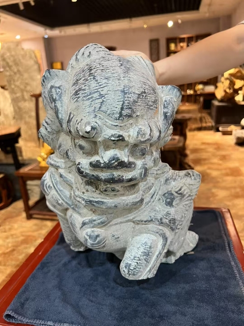 古玩雜項獅子擺件真品鑒賞圖