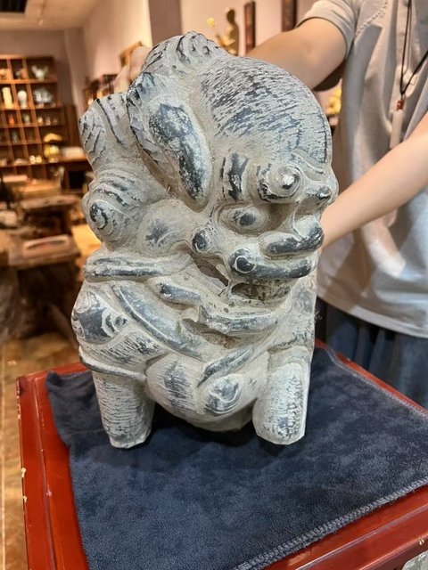 古玩雜項獅子擺件真品鑒賞圖