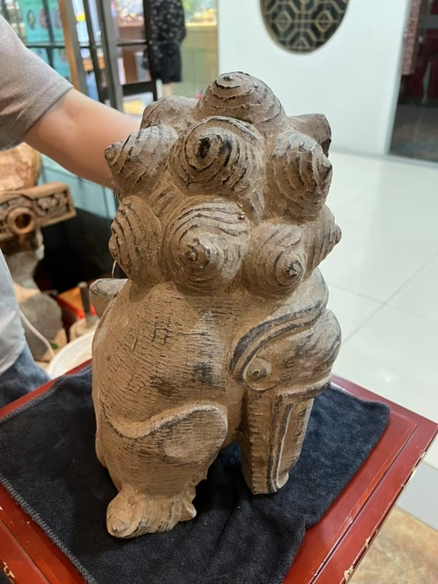 古玩雜項獅子擺件真品鑒賞圖